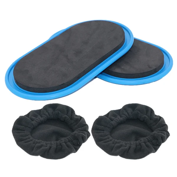 1Pair Fitness Core Sliders Dual Sided Exercise Gliding Discs Portable Fitness Sliding Plate Home Gym Workout Equipment