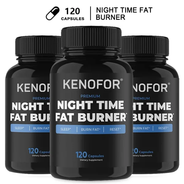 Night Time Fat Burner Supplement To Reduce Belly Fat - Helps Metabolic Cleansing, Sleep Aid Appetite